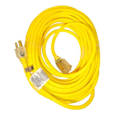 Sun Joe Low Temp Extension Cord | 50-Foot | 14 Gauge | Lighted End (Refurbished) PJEXT50-B